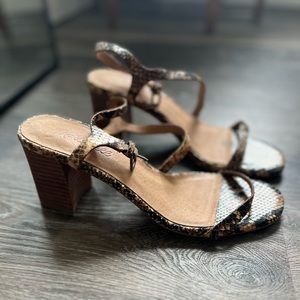 Madewell | Snake Block Heels | 7